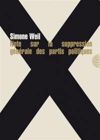 Note sur la suppression générale des partis politiques
