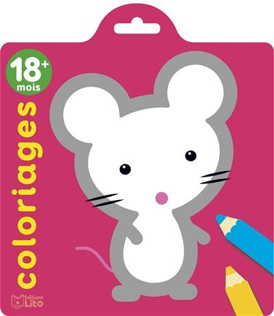 La souris : coloriages : 18 mois + La souris : coloriages : 18 mois +