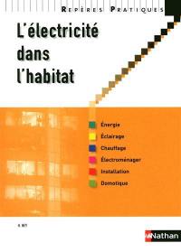 L'électricité dans l'habitat : énergie, éclairage, chauffage, électroménager, installation, domotique