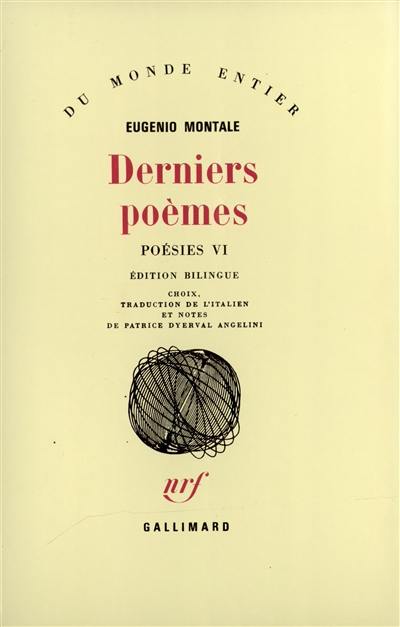 Derniers poèmes Derniers poèmes