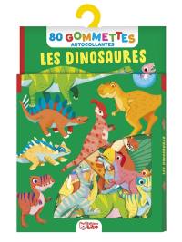 Les dinosaures : 80 gommettes autocollantes