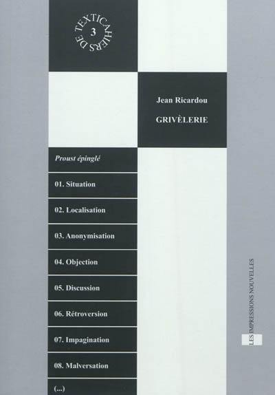 Grivèlerie : accompagné de Textica 1, 2, 3 Grivèlerie : accompagné de Textica 1, 2, 3