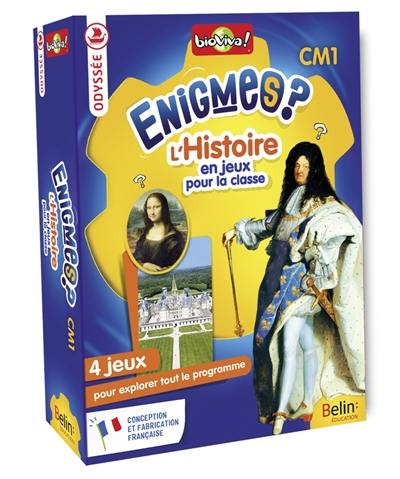 Enigmes ? : l'histoire en jeux pour la classe, CM1 : 4 jeux pour explorer tout le programme Enigmes ? : l'histoire en jeux pour la classe, CM1 : 4 jeux pour explorer tout le programme
