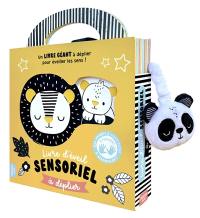 Livre d'éveil sensoriel à déplier : un livre géant à déplier pour éveiller les sens !