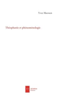 Théophanie et phénoménologie