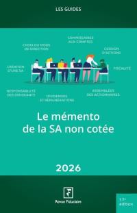 Le mémento de la SA non cotée : 2026