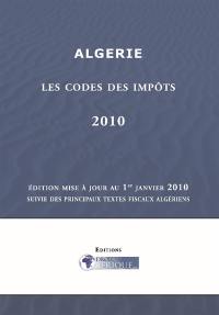 Algerie, Code des impots 2010
