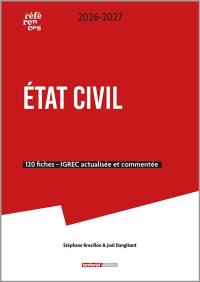 Etat civil : 120 fiches, Igrec actualisée et commentée : 2026-2027