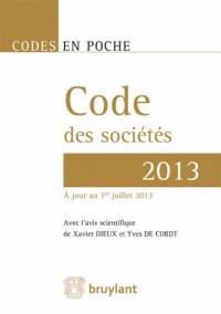 Code des sociétés 2013 Code des sociétés 2013