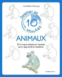 Animaux : 50 croquis simples et rapides pour apprendre à dessiner