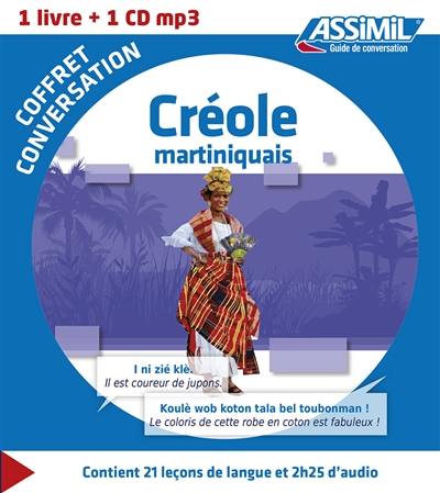 Coffret conversation créole martiniquais : 1 livre + 1 CD MP3 Coffret conversation créole martiniquais : 1 livre + 1 CD MP3