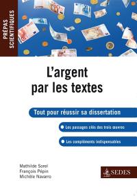 L'argent par les textes : Molière : L'Avare ; Zola : L'Argent ; Simmel : Philosophie de l'argent L'argent par les textes : Molière : L'Avare ; Zola : L'Argent ; Simmel : Philosophie de l'argent