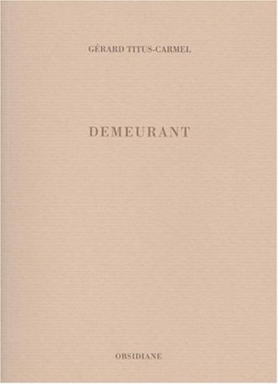 Demeurant