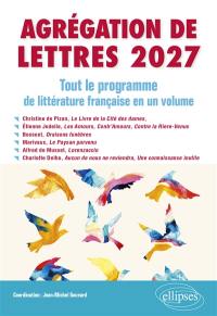 Agrégation de lettres 2027 : tout le programme de littérature française en un volume