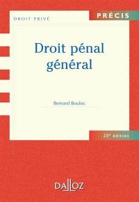 Droit pénal général Droit pénal général