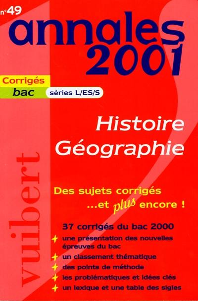 Histoire géographie : séries L, ES, S Histoire géographie : séries L, ES, S