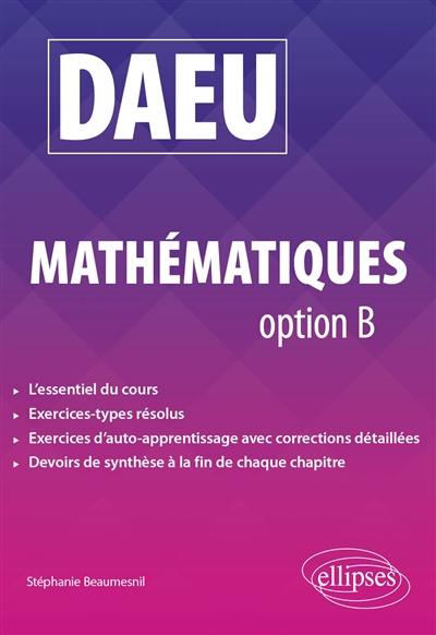 DAEU, mathématiques option B