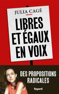 Libres et égaux en voix Libres et égaux en voix