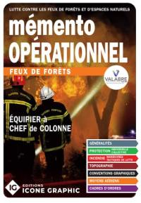 Mémento opérationnel feux de forêts : lutte contre les feux de forêts et d'espaces naturels : équipier à chef de colonne