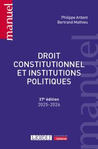 Droit constitutionnel et institutions politiques : 2025-2026