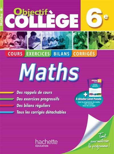 Maths 6e : cahier d'entraînement
