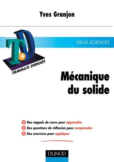 TD de mécanique du solide TD de mécanique du solide