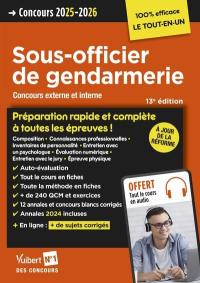 Sous-officier de gendarmerie : concours externe et interne : concours 2025-2026