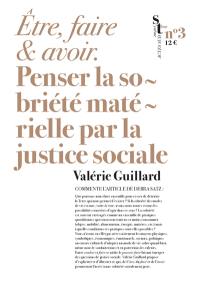 Etre, faire et avoir : penser la sobriété matérielle par la justice sociale