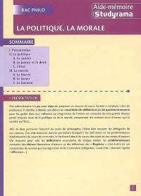 La politique, la morale