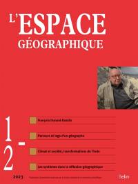 Espace géographique, n° 1-2 (2023)