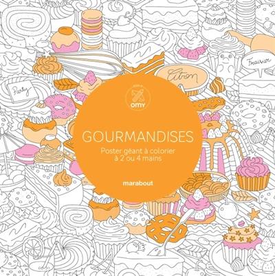 Gourmandises : poster géant à colorier à 2 ou 4 mains Gourmandises : poster géant à colorier à 2 ou 4 mains