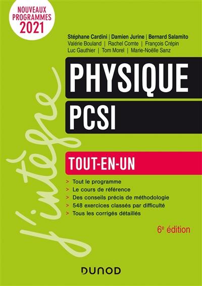 Physique PCSI : tout-en-un : nouveaux programmes 2021 Physique PCSI : tout-en-un : nouveaux programmes 2021