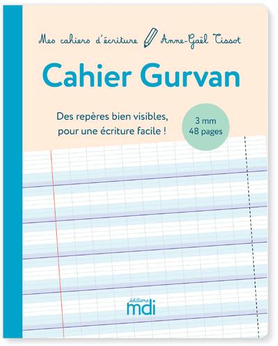Cahier Gurvan 3 mm : des repères bien visibles pour une écriture facile !