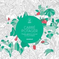 Carré potager : poster géant à colorier à 2 ou 4 mains