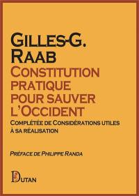 Constitution pratique pour sauver l’Occident