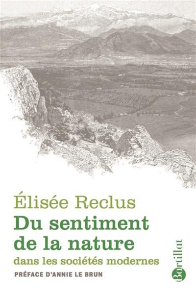 Du sentiment de la nature dans les sociétés modernes Du sentiment de la nature dans les sociétés modernes