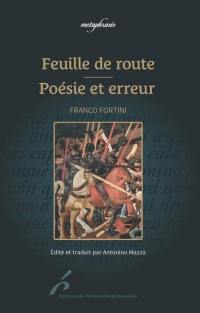 Feuille de route. Poésie et erreur
