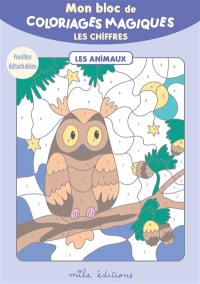 Mon bloc de coloriages magiques : les chiffres