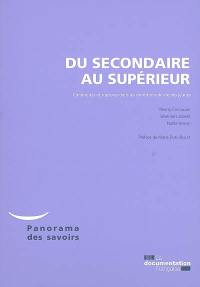 Du secondaire au supérieur : continuités et ruptures dans les conditions de vie des jeunes