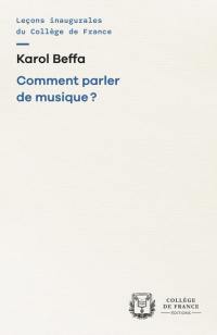 Comment parler de musique ?