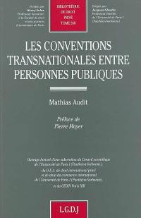 Les conventions transnationales entre personnes publiques