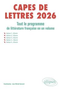 Capes de lettres 2026 : tout le programme de littérature française en un volume