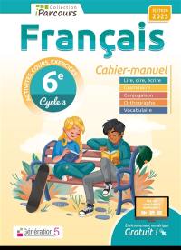 Cahier-manuel iParcours français 6e (édition 2025)
