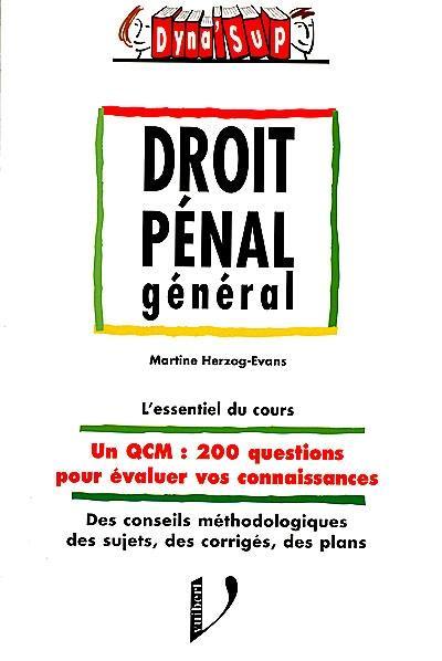 Droit pénal général