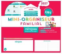 Mini-organiseur familial Mémoniak 2027 : 16 mois, de septembre 2026 à décembre 2027