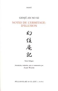 Genjû-an no ki. Notes de l'Ermitage-d'Illusion