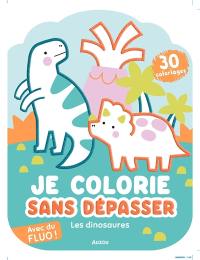 Je colorie sans dépasser : Les dinosaures