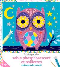 Sable phosphorescent et paillettes : animaux de la nuit