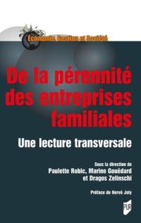 De la pérennité des entreprises familiales : une lecture transversale