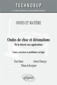Ondes et matière : ondes de choc et détonations, de la théorie aux applications : cours, exercices et problèmes corrigés